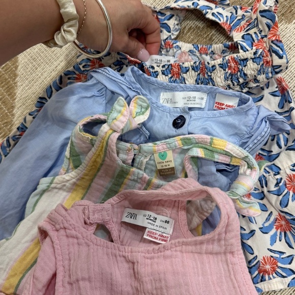 BUNDLE Zara Kids toddler baby girl top dress ruffle floral romper tee Tshirt - Picture 7 of 9